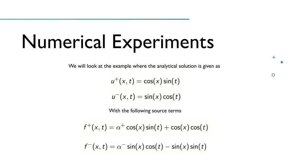 numerical experiments 1