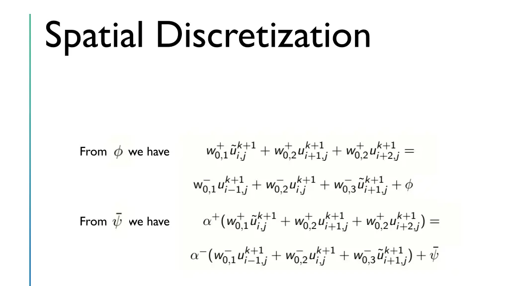 spatial discretization