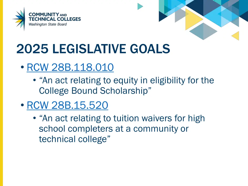 2025 legislative goals