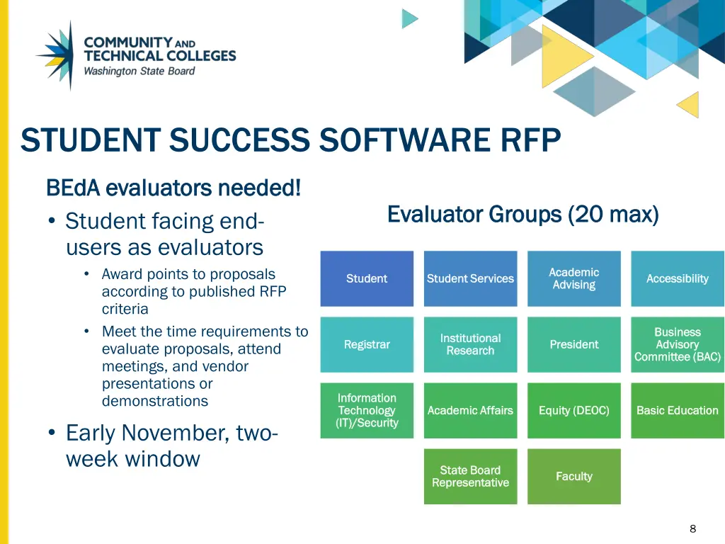 student success software rfp
