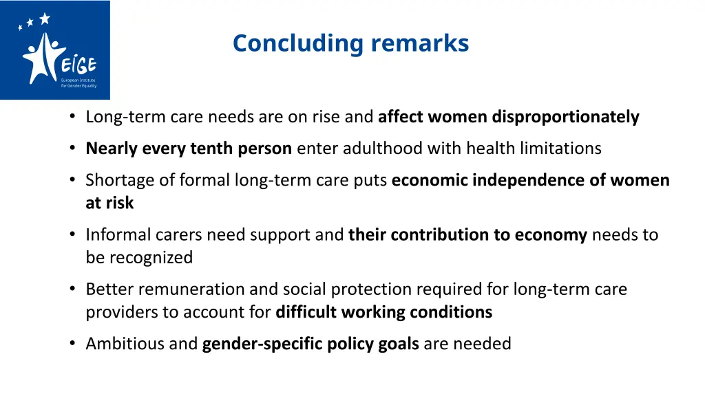 concluding remarks