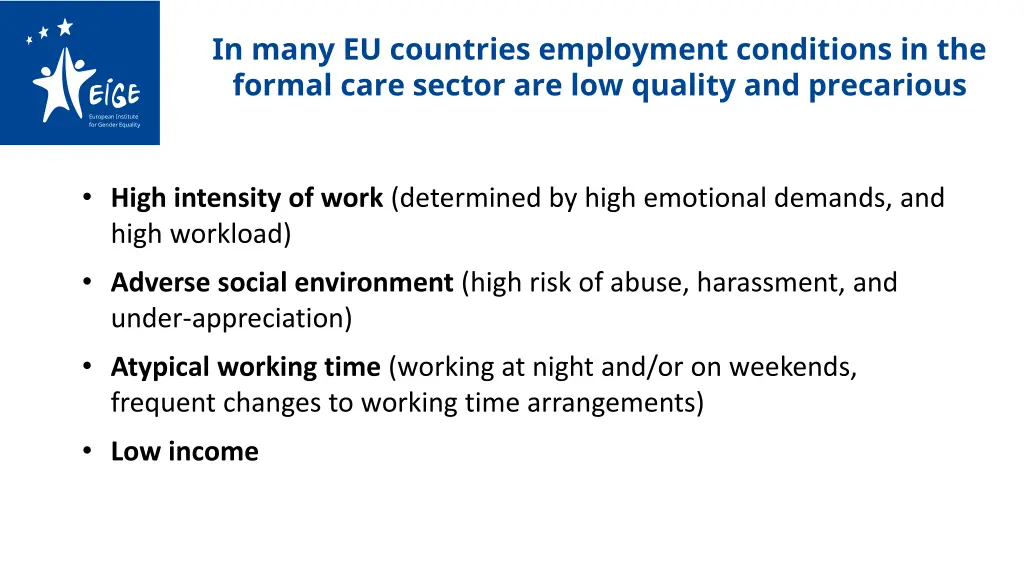 in many eu countries employment conditions