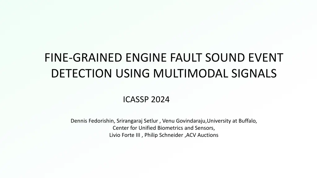 fine grained engine fault sound event detection