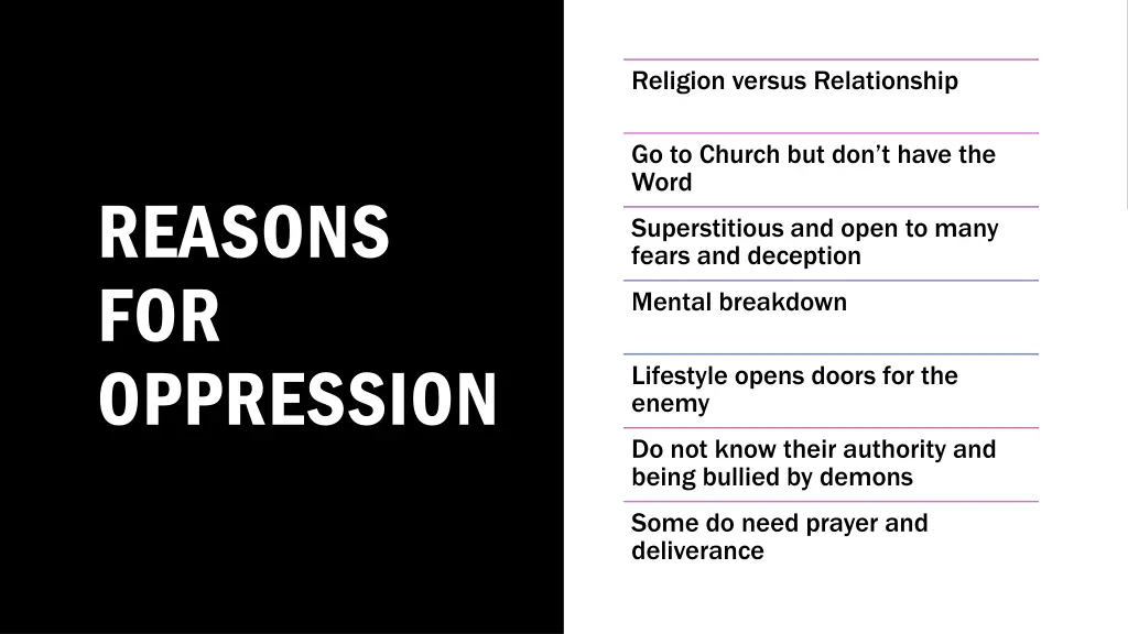 religion versus relationship