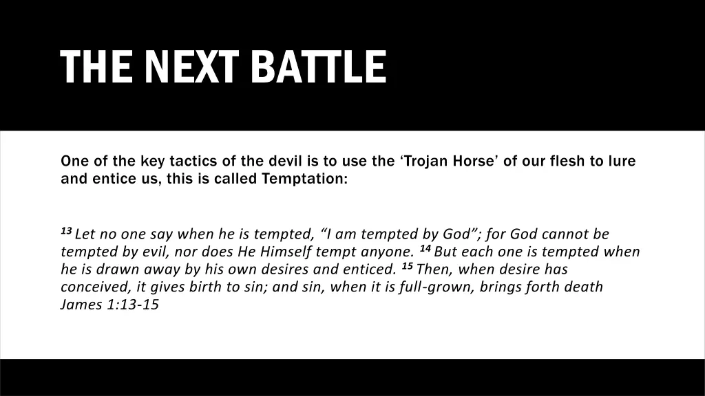 the next battle