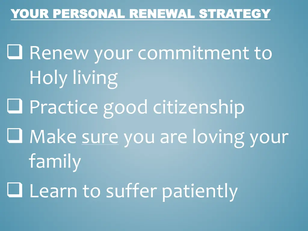 your personal renewal strategy your personal 3