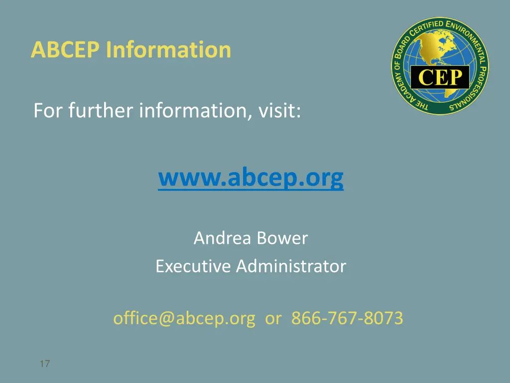 abcep information