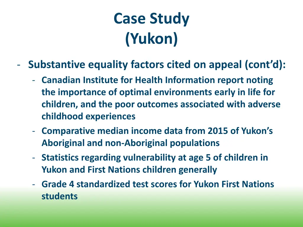 case study yukon 3