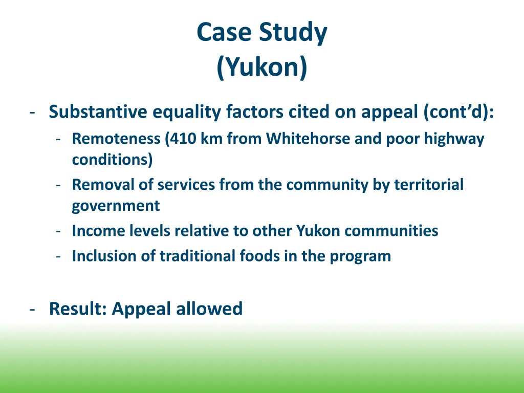 case study yukon 5