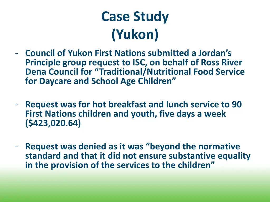 case study yukon