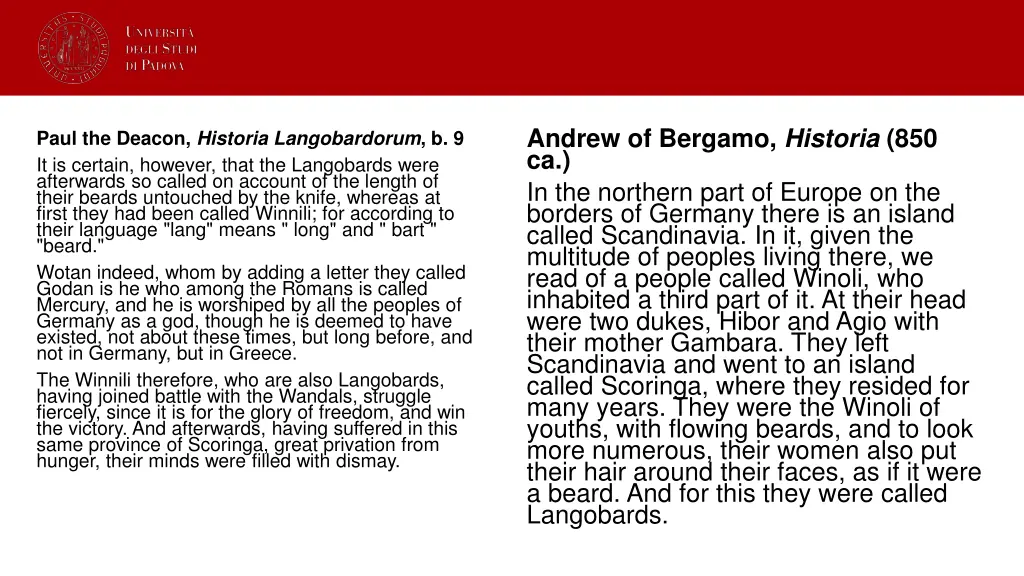 andrew of bergamo historia 850 ca in the northern