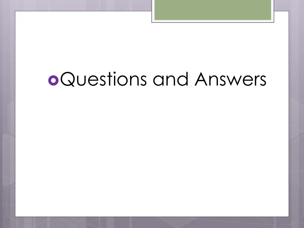 questions and answers