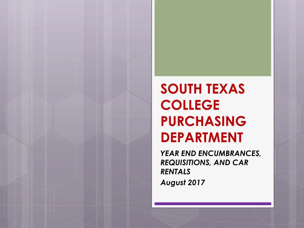 south texas college purchasing department year