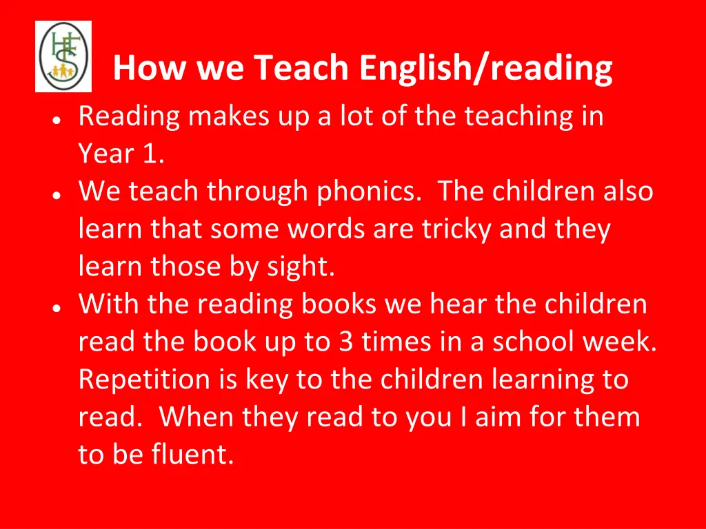 how we teach english reading