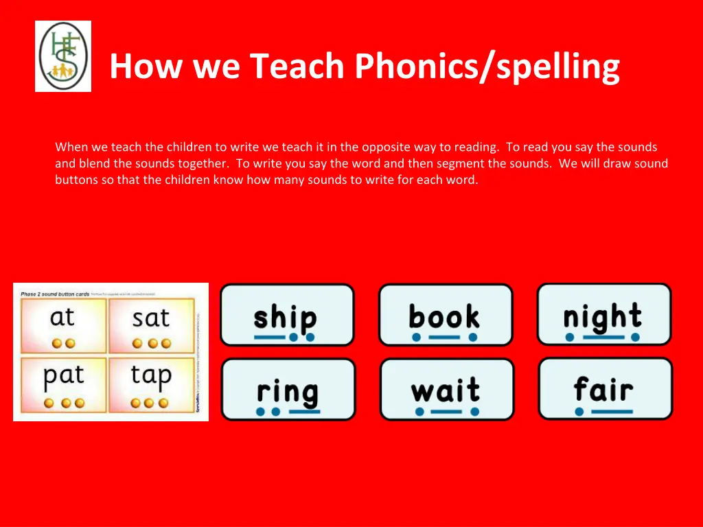 how we teach phonics spelling