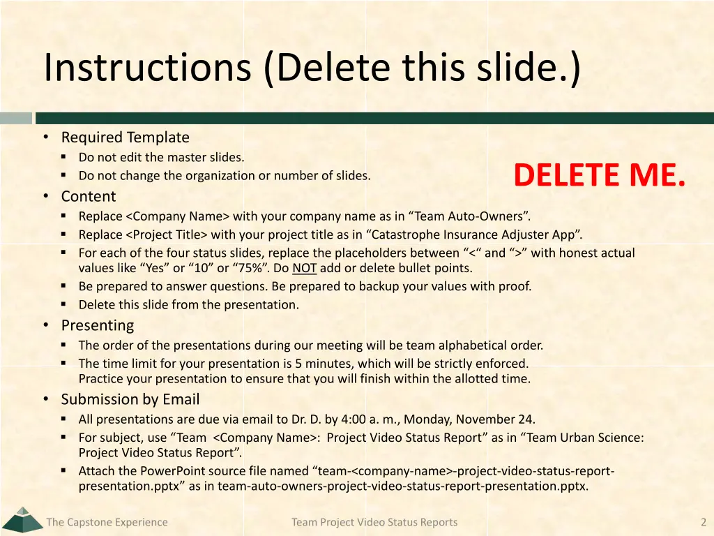 instructions delete this slide