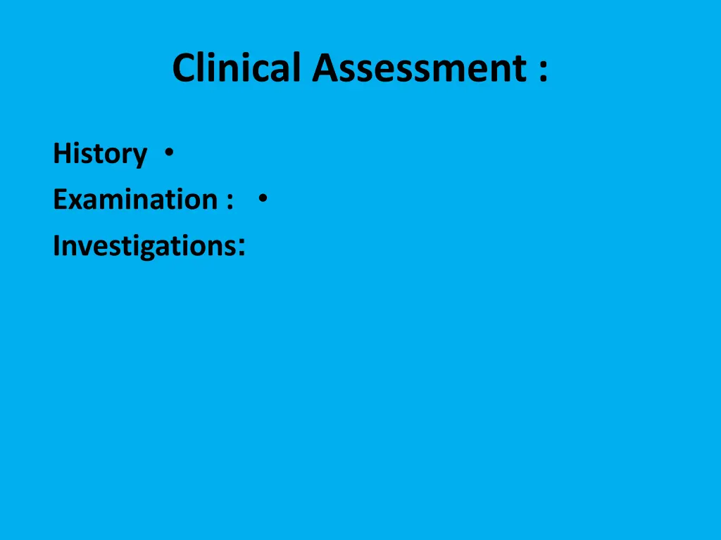clinical assessment