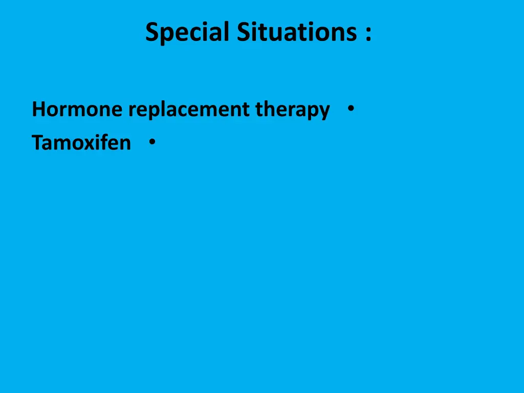 special situations