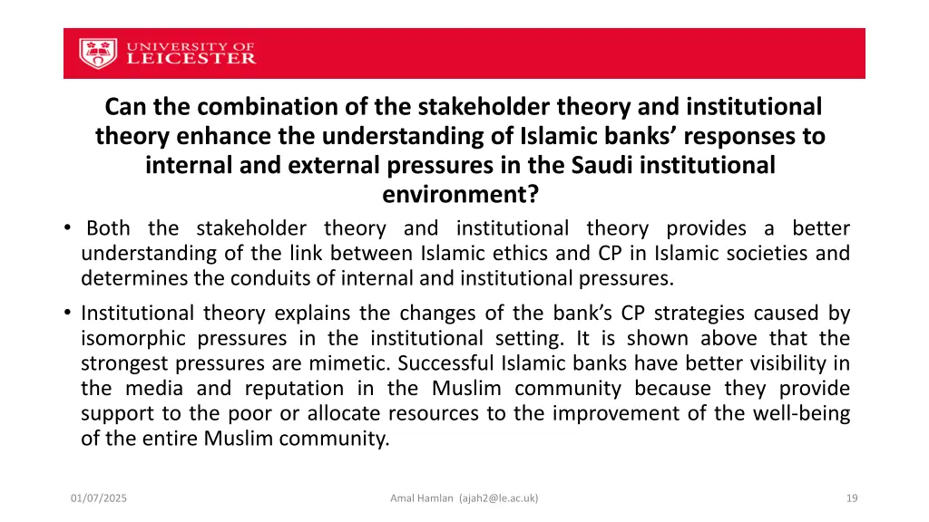 can the combination of the stakeholder theory
