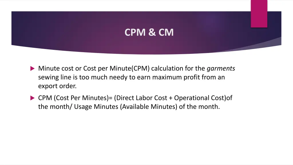 cpm cm