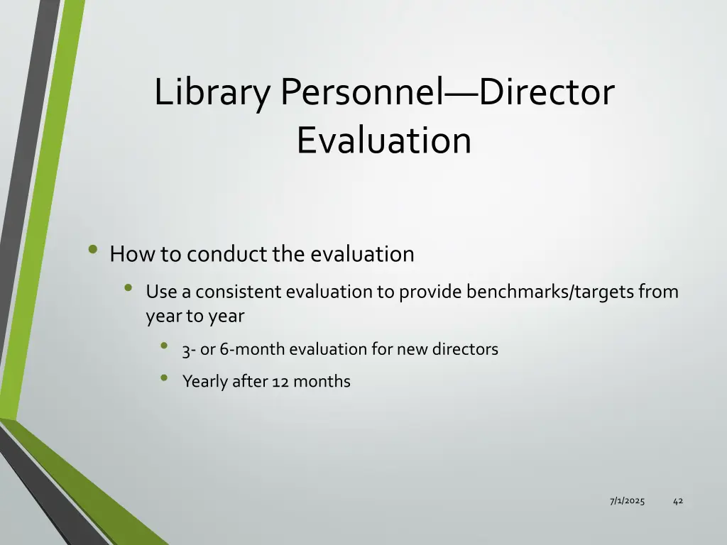 library personnel director evaluation 4