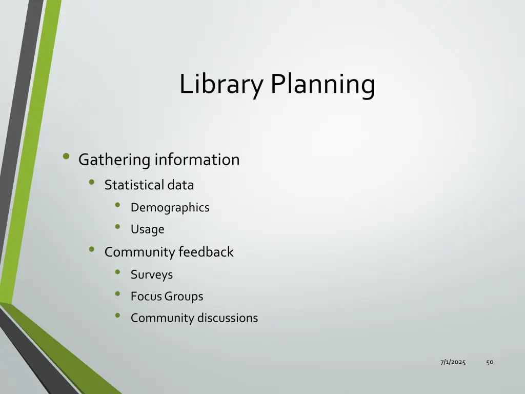 library planning 2