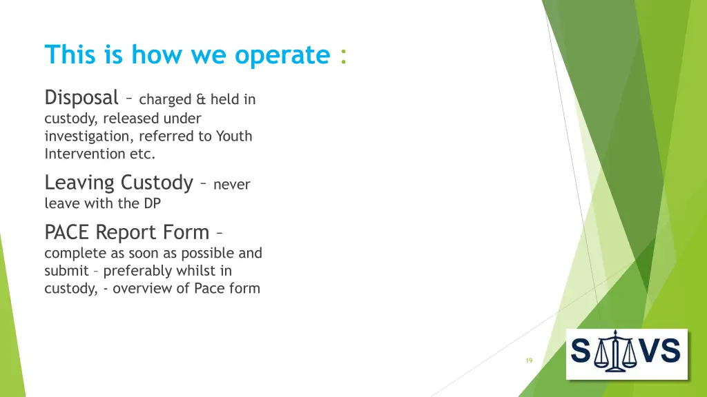 this is how we operate