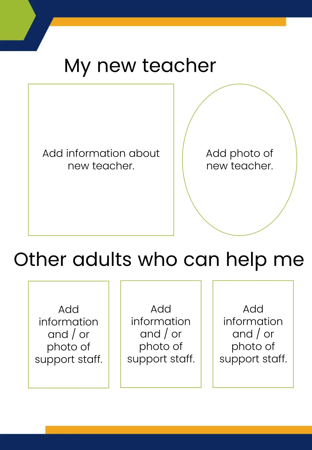 my new teacher