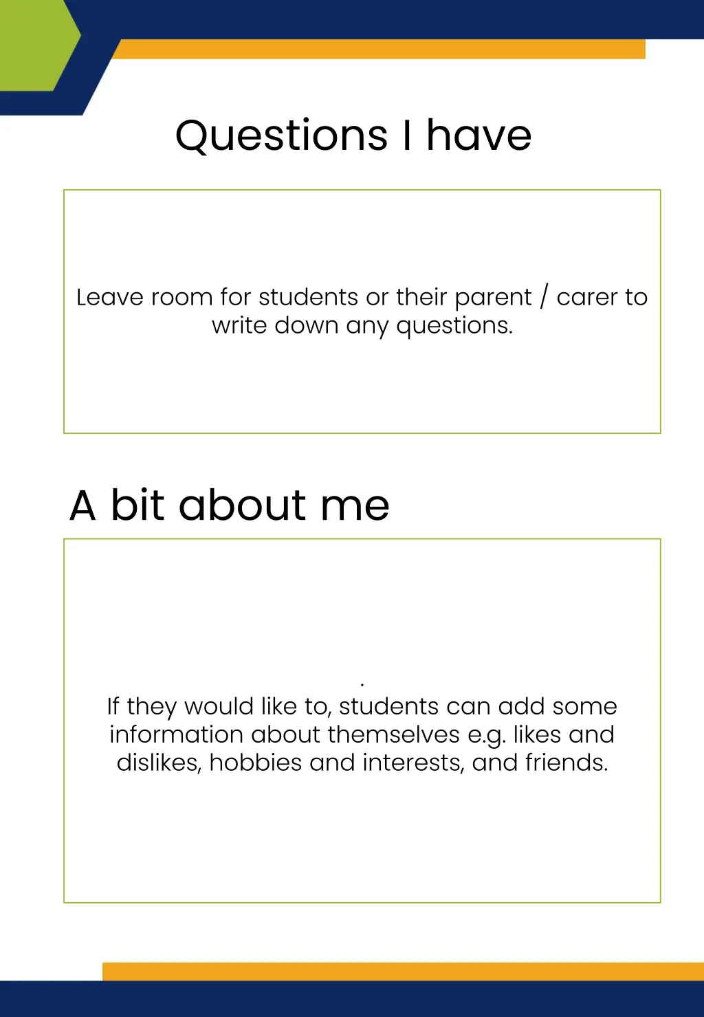 questions i have