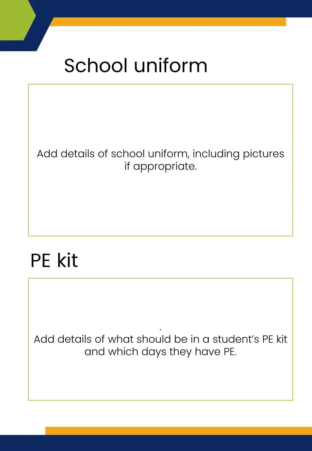 school uniform