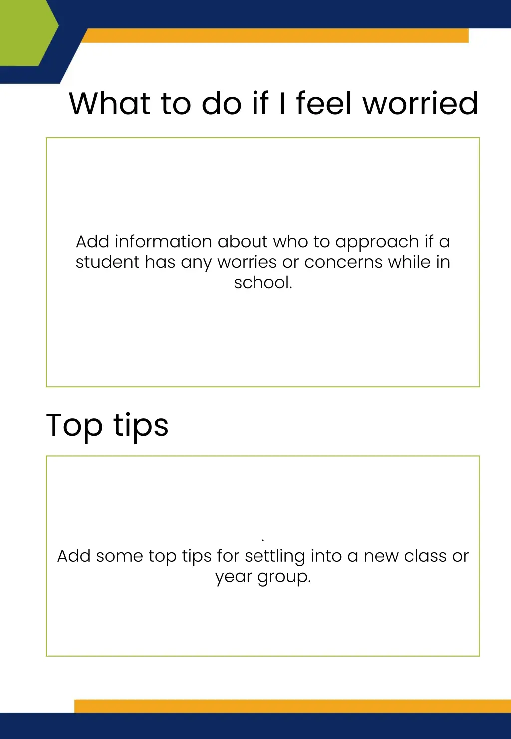 what to do if i feel worried