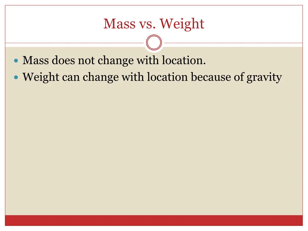 mass vs weight