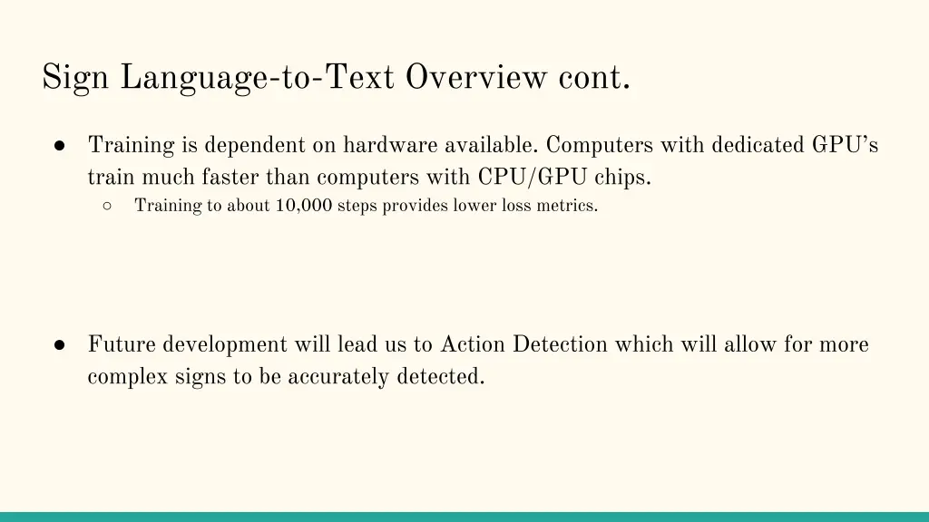 sign language to text overview cont