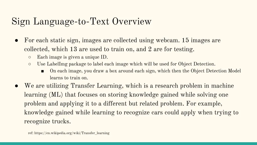 sign language to text overview