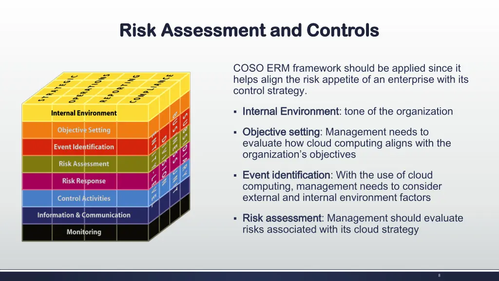 risk assessment and controls risk assessment