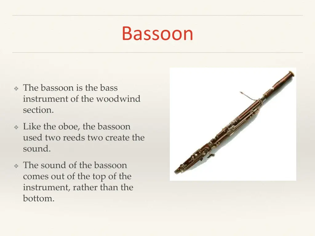 bassoon