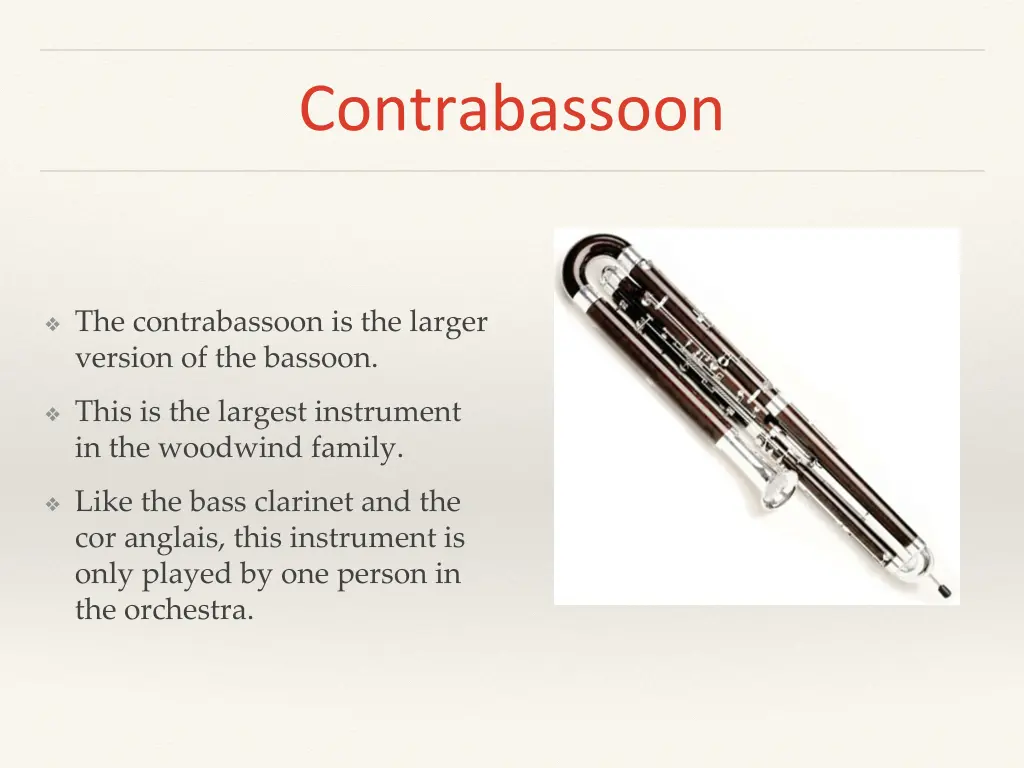 contrabassoon