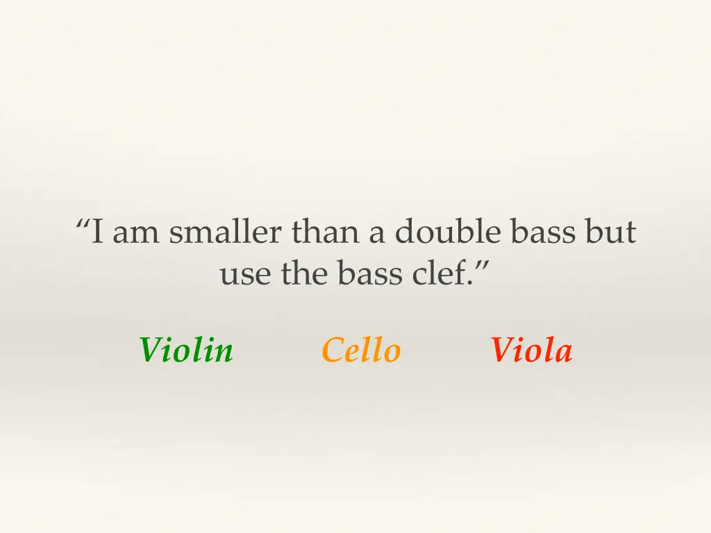 i am smaller than a double bass but use the bass