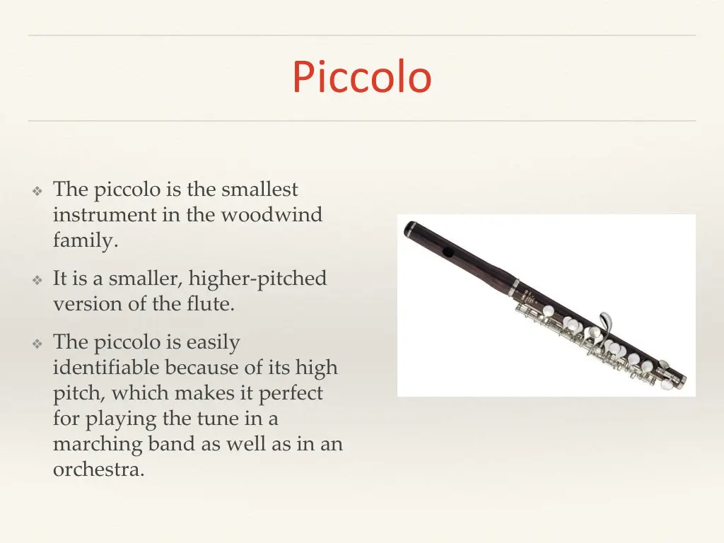 piccolo