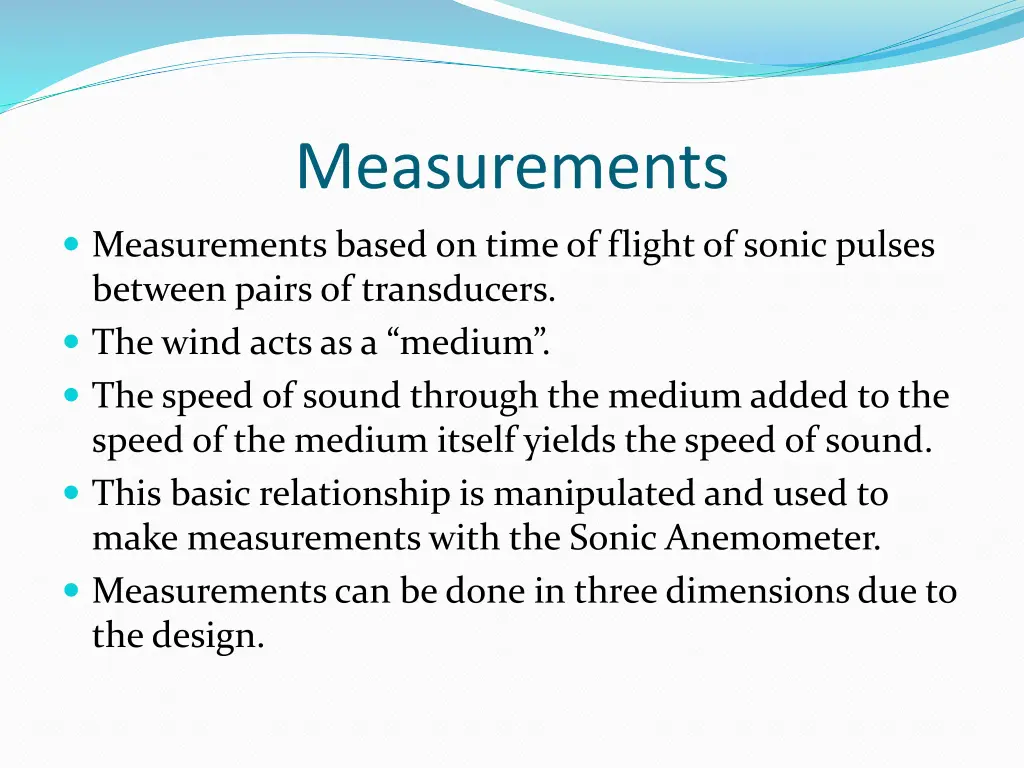 measurements