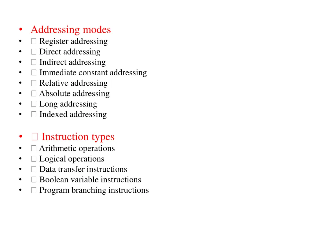 addressing modes register addressing direct