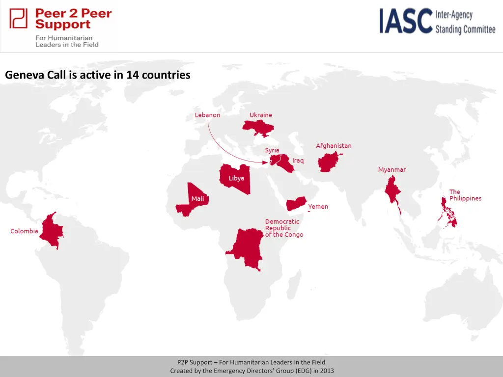 geneva call is active in 14 countries