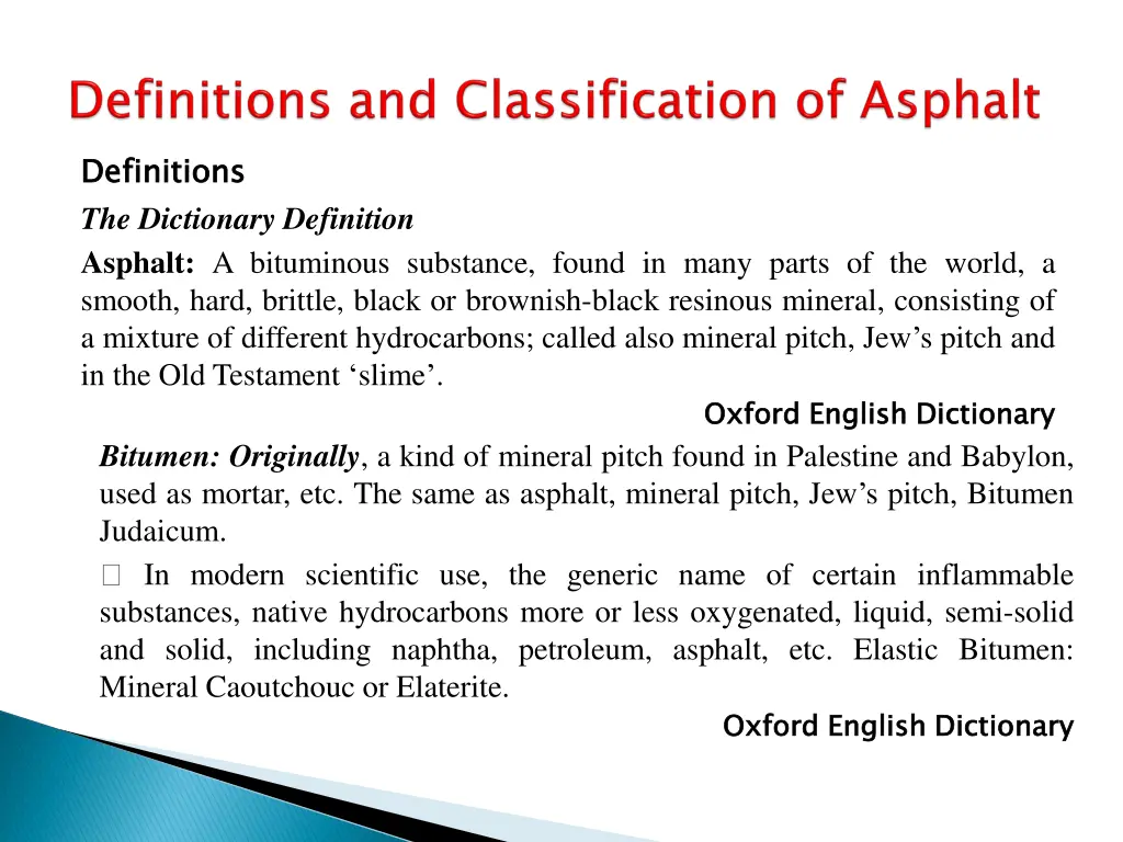 definitions the dictionary definition asphalt
