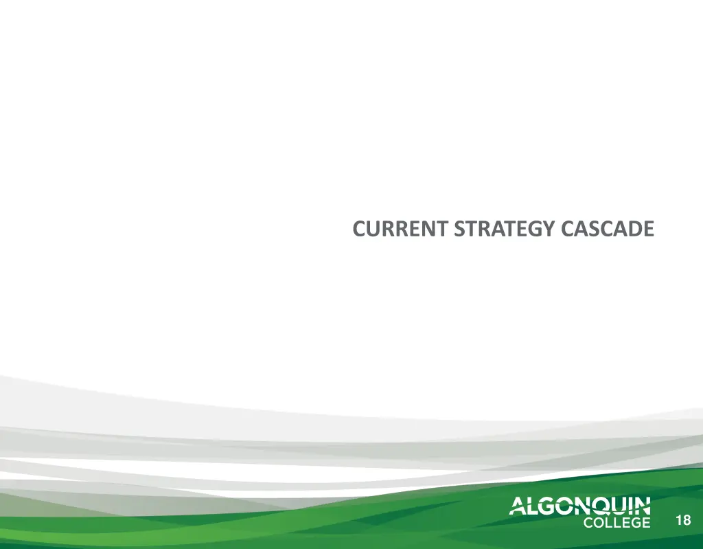 current strategy cascade
