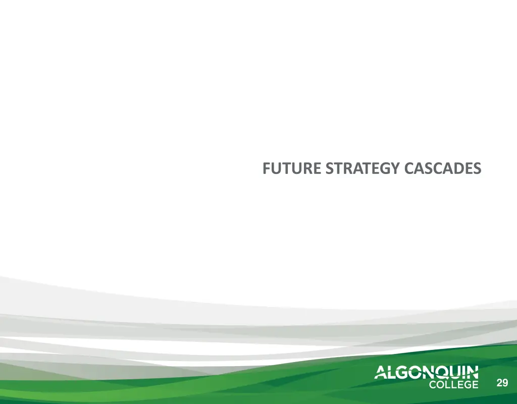 future strategy cascades