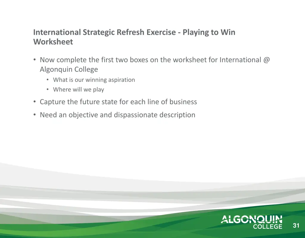 international strategic refresh exercise playing 1