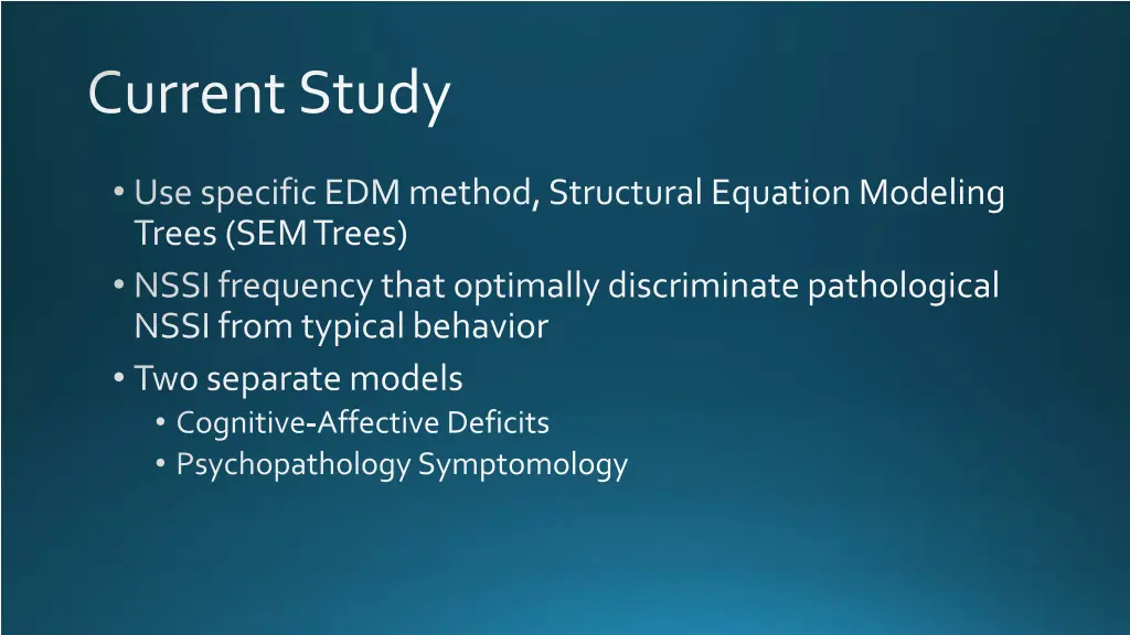 current study