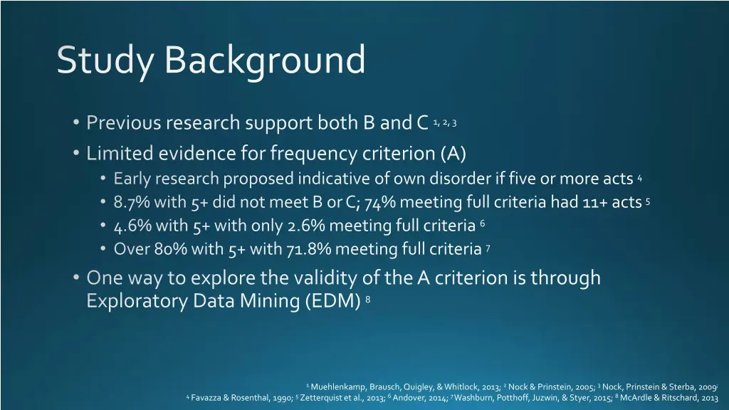 study background