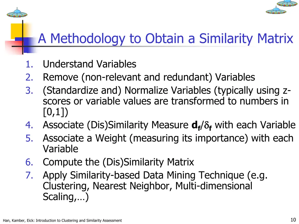 a methodology to obtain a similarity matrix