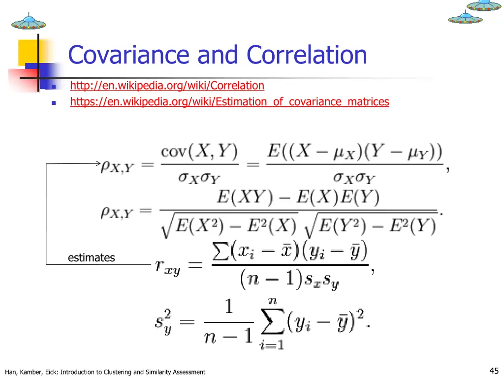 covariance and correlation